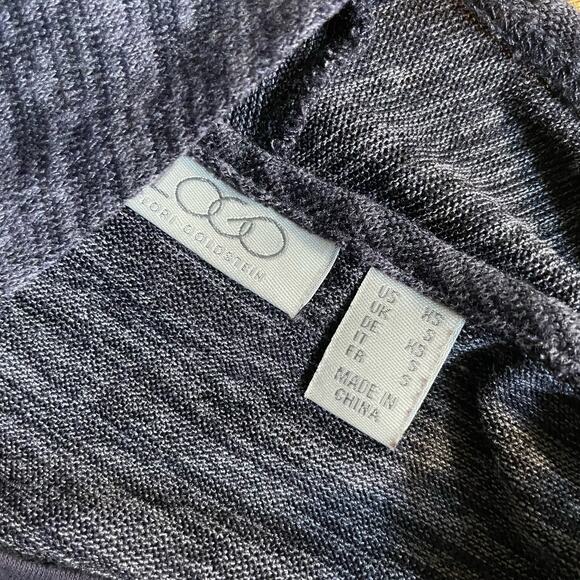 Logo by Lori Goldstein Top Cardigan Set Size XS Purple QVC Chiffon Hem - Picture 11 of 13